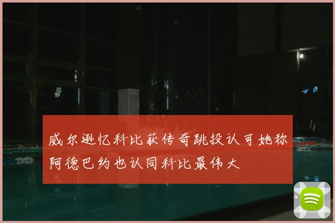 威尔逊忆科比获传奇跳投认可她称阿德巴约也认同科比最伟大